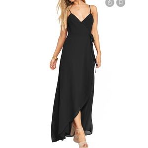 Show Me Your Mumu Mariah Wrap Dress - Black